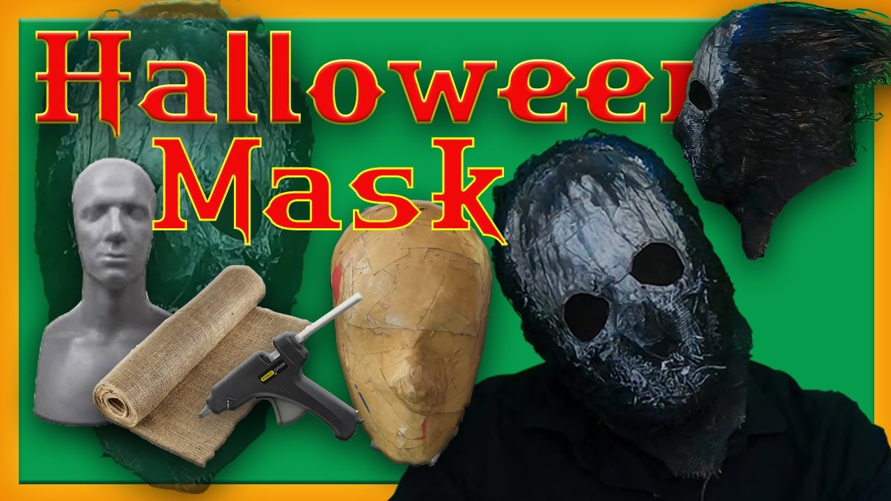 Lets make an easy Burlap Halloween mask