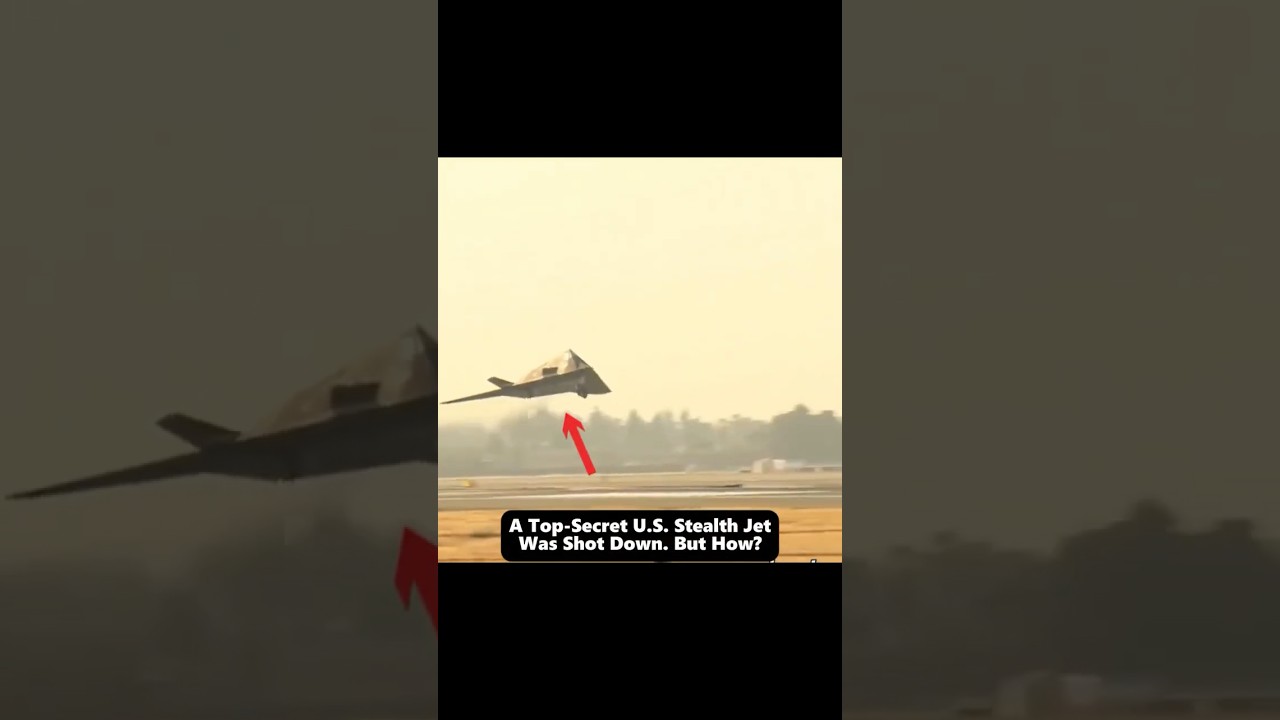 F-117 vs Serbian Air Defenses - The Stealth Jet That Never Came Back !💀 #shorts #russia #usa