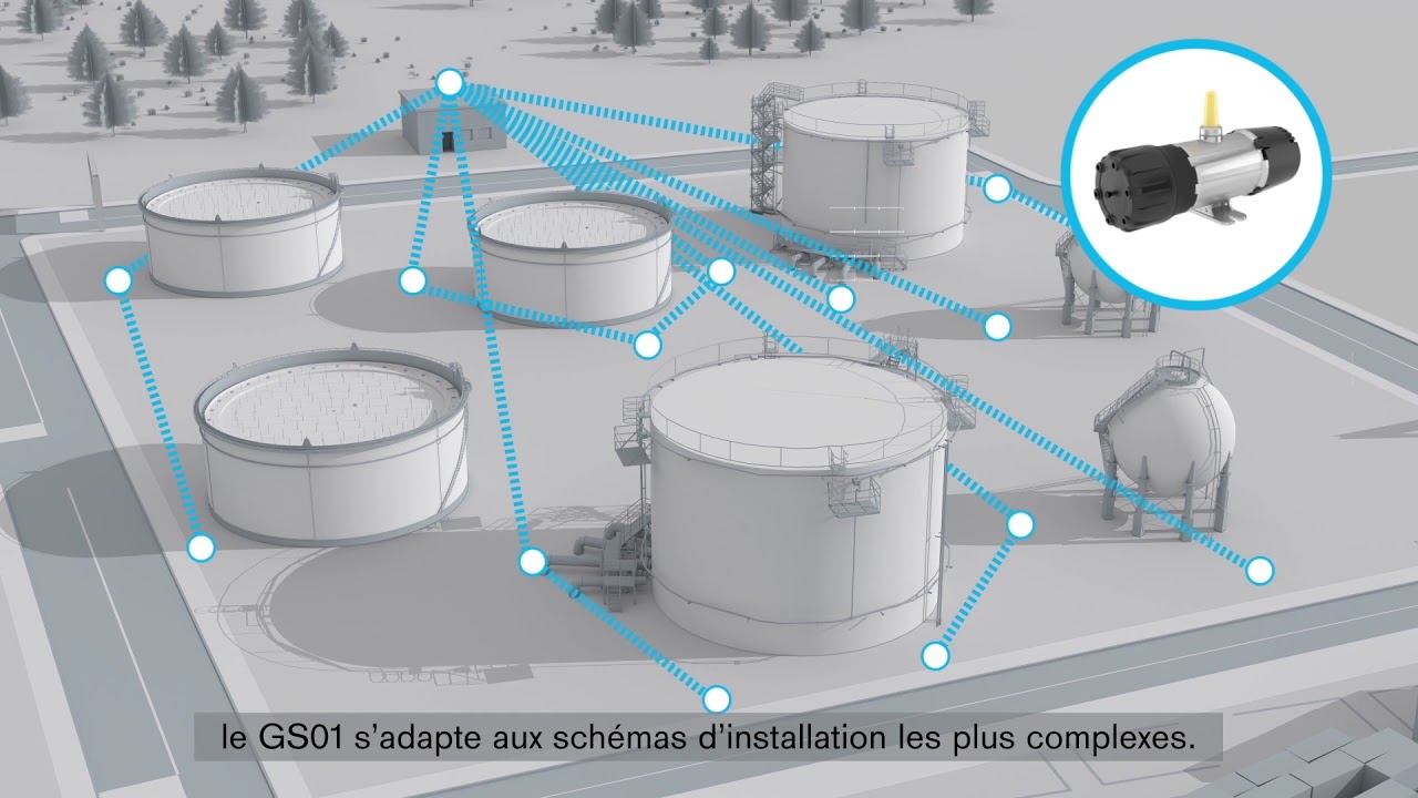 Détection de gaz sans fil en dépôts pétroliers