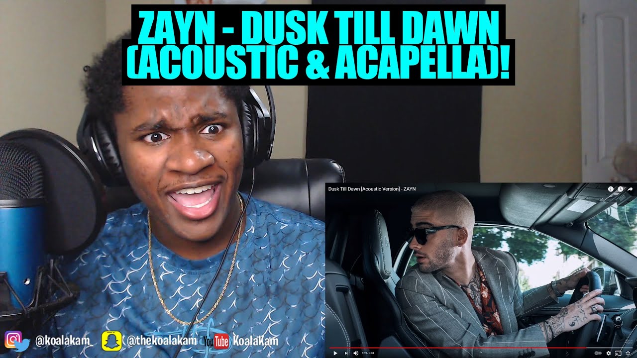 Зейн — не человек! Зейн — Dusk Till Dawn (акустическая и акапелла версия) при участии Сии | РЕАКЦИЯ