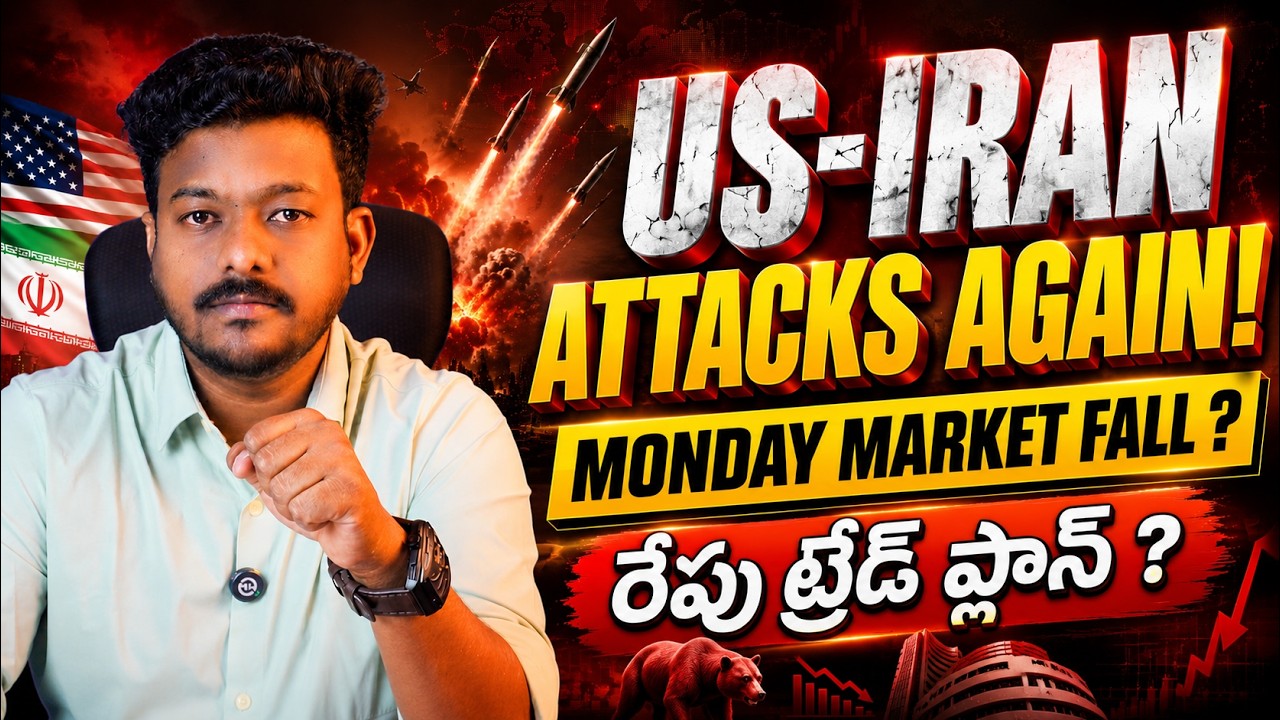 🚨 US&ndash;Iran Attacks Again! Monday Nifty Crash or Recovery? | Weekly Market Analysis & Trade Plan