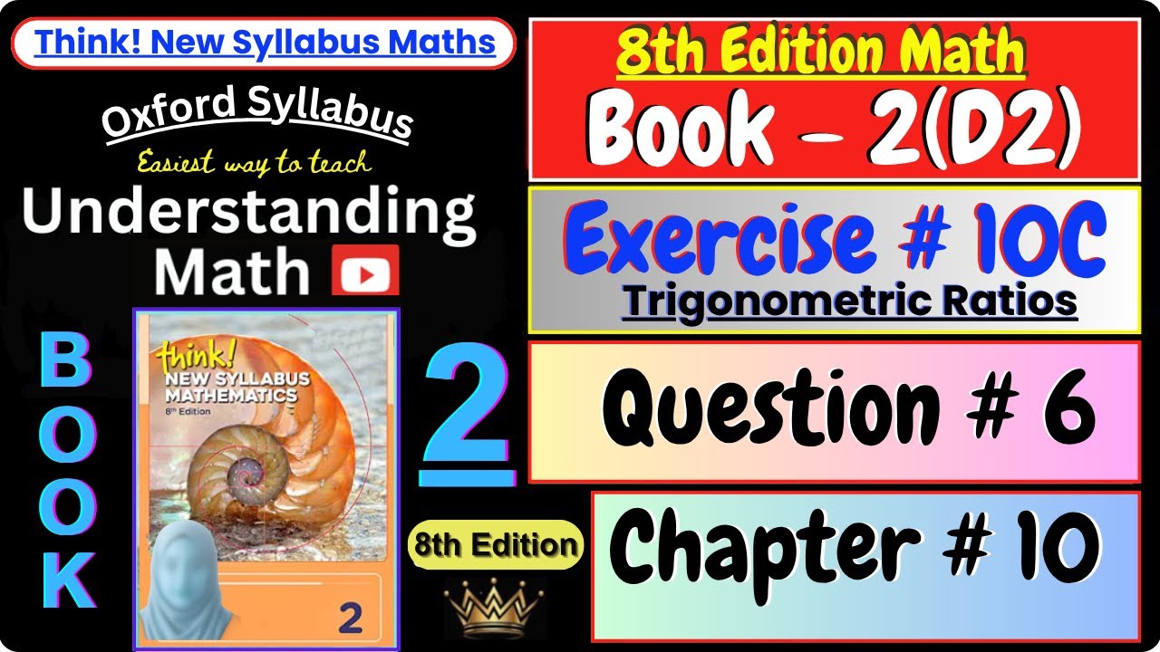 Exercise 10C Question 6 | Chapter 10 | Book 2 (D2) | Think New Syllabus Mathematics 8th Edition