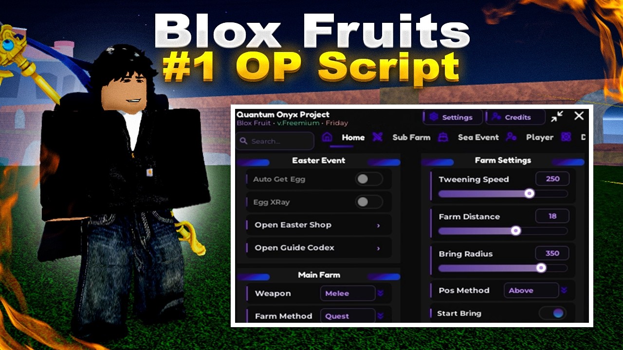 Blox Fruits Script Hack GUI - Auto EGG, Auto Farm, Infinity EGG, Mastery Farm, Auto Dungeon [NO KEY]