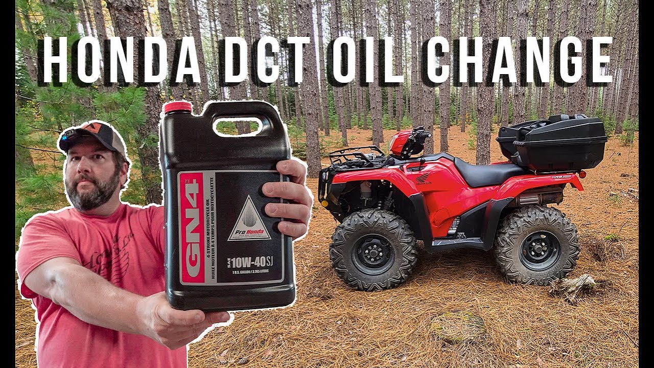 Oil CHANGE on a Honda DCT ATV - Save $$
