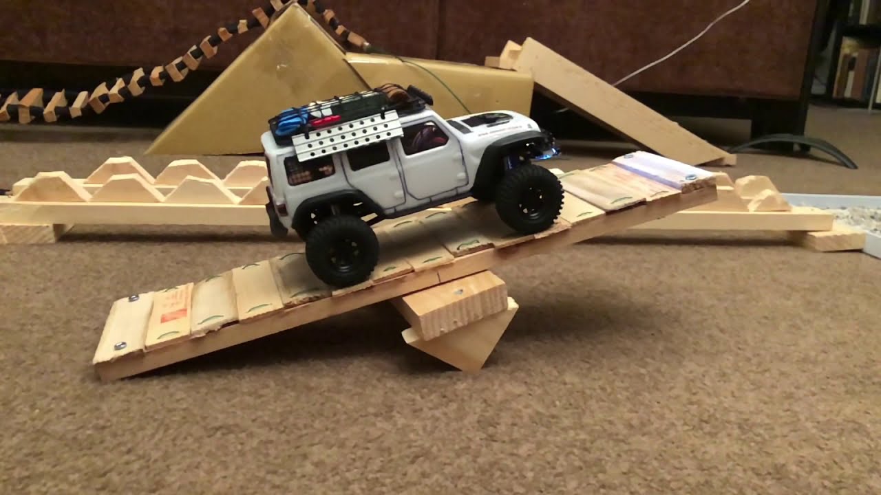Building seesaw bridge for micro rc course