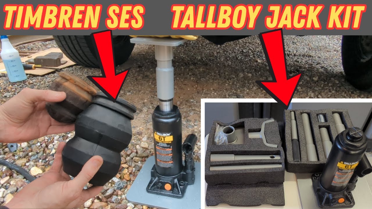 Обзор установки ограничителей хода подвески Timbren и домкрата Tall Boy.