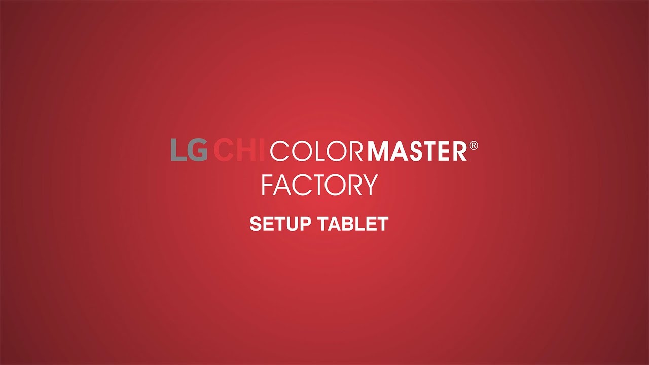 CHI Color Master - Setup Tablet