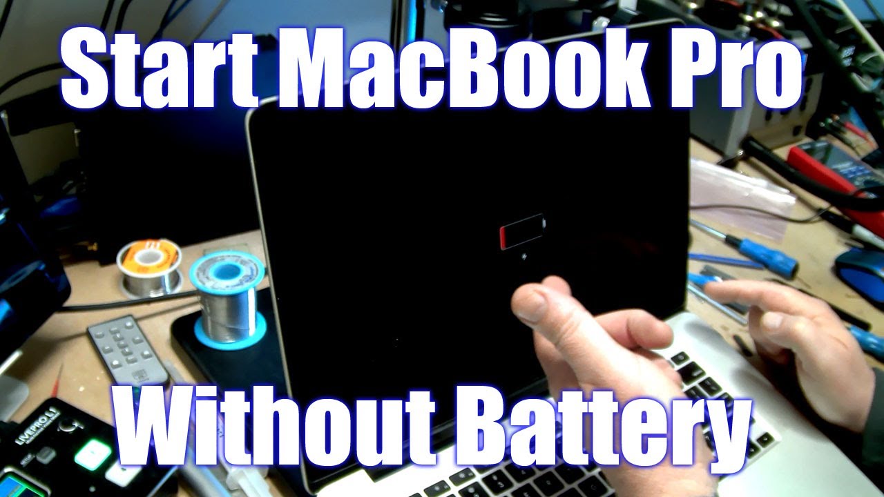 Booting a MacBook Pro without battery - SIMPLE FIX!