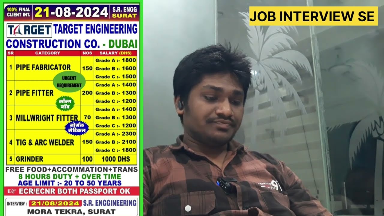 NEW GULF JOB REQUIREMENT OF TARGET COMPANY FOR ABU DHABI, DUBAI,UAE _JOB INTERVIEW SE 