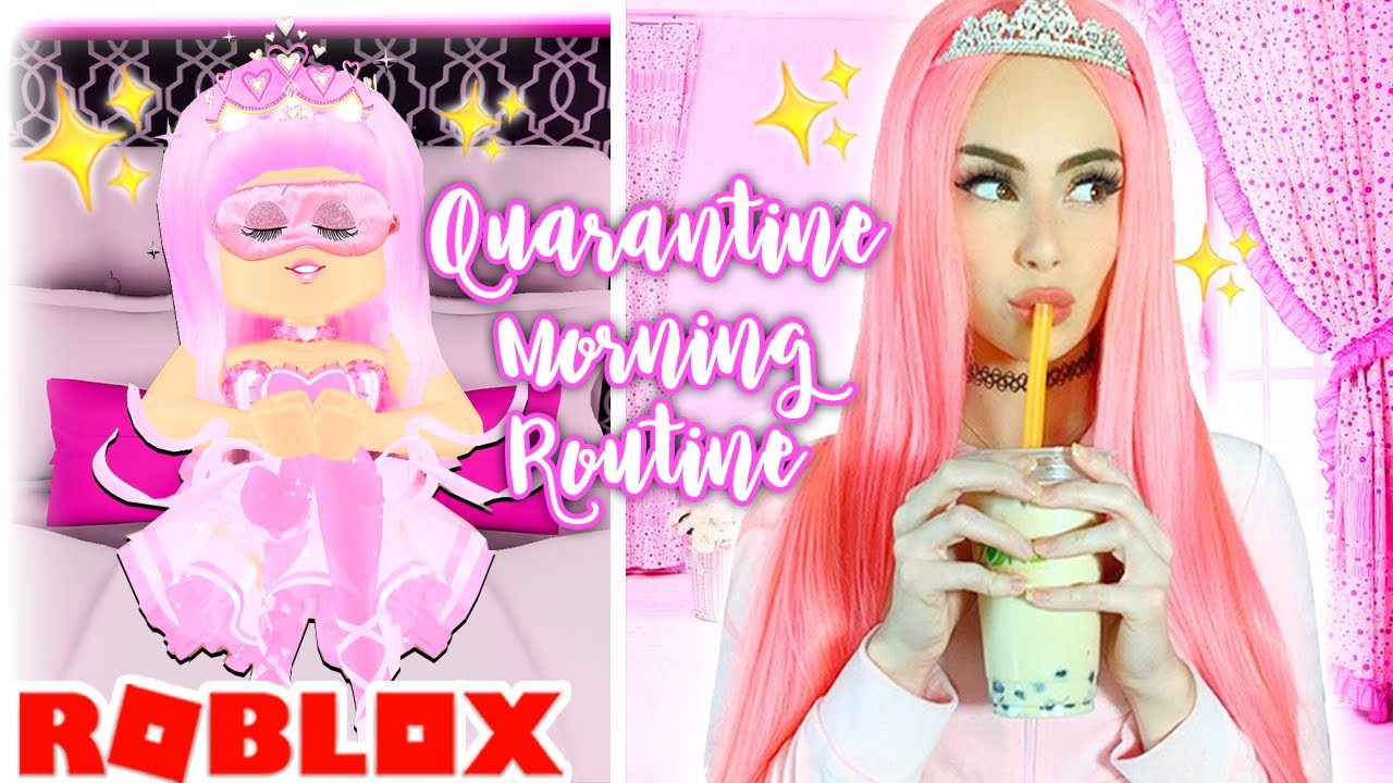 Quarantine Morning Routine In ROYALE HIGH vs REAL LIFE