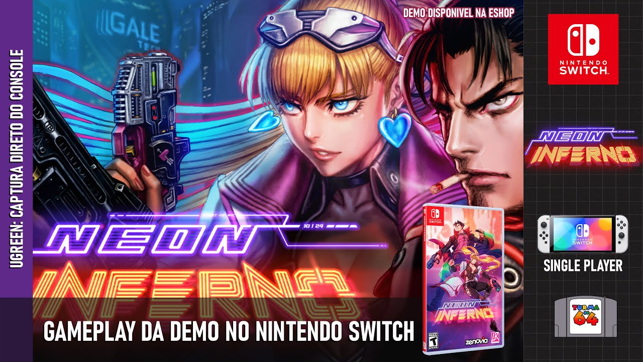 Conhecendo a Demo: Neon Inferno - Nintendo Switch