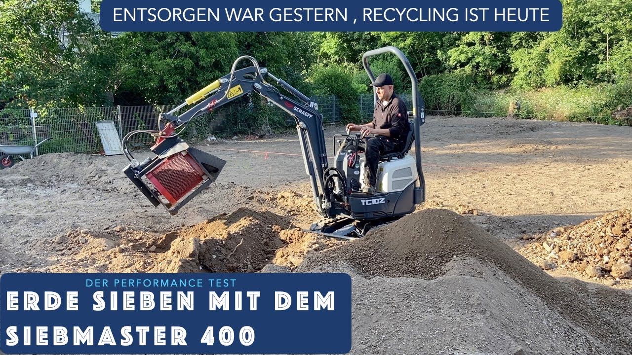 Erde sieben mit dem Siebmaster 400 ! recycling statt entsorgen!