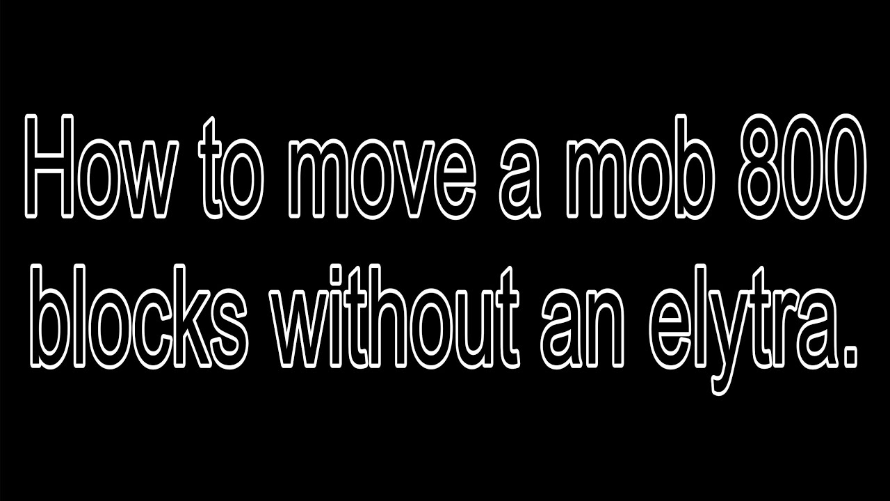 How to travel 800 blocks without an elytra.