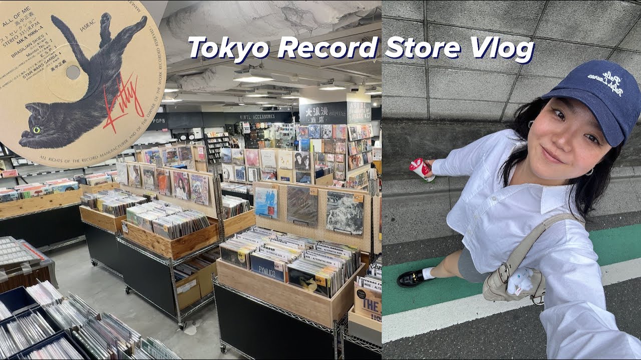 let's explore 15 record stores in tokyo 💿 🍵 🍣 | zoei's vlog 01