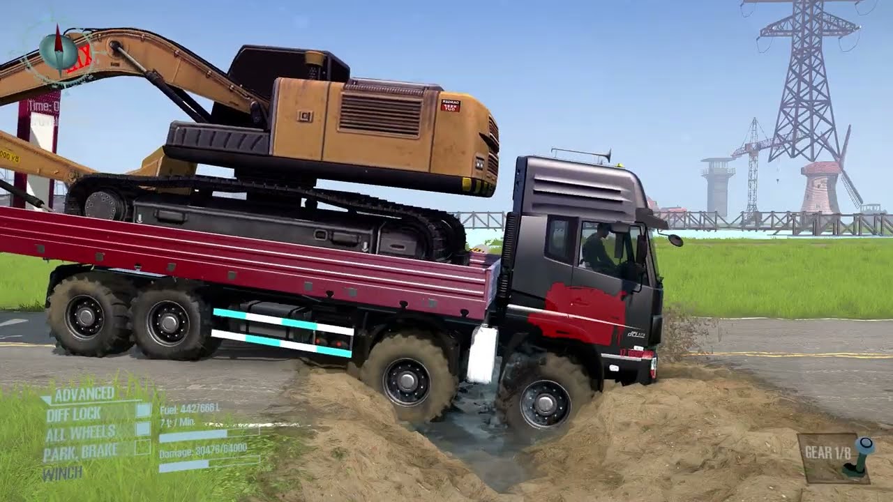 Spintires mudrunner gameplay #23 #mudrunnerspintires #spintires #automobile