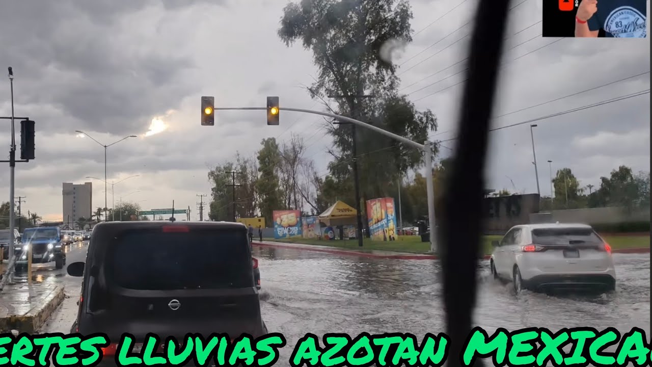 Fuerte lluvia sorprende e inunda y deja sin luz a Mexicali BC 