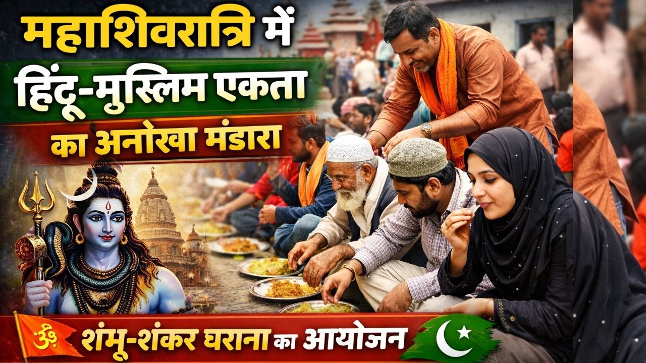 गया में महाशिवरात्रि पर दिखी हिंदू-मुस्लिम एकता | शंभू-शंकर घराना का भव्य भंडारा आयोजन