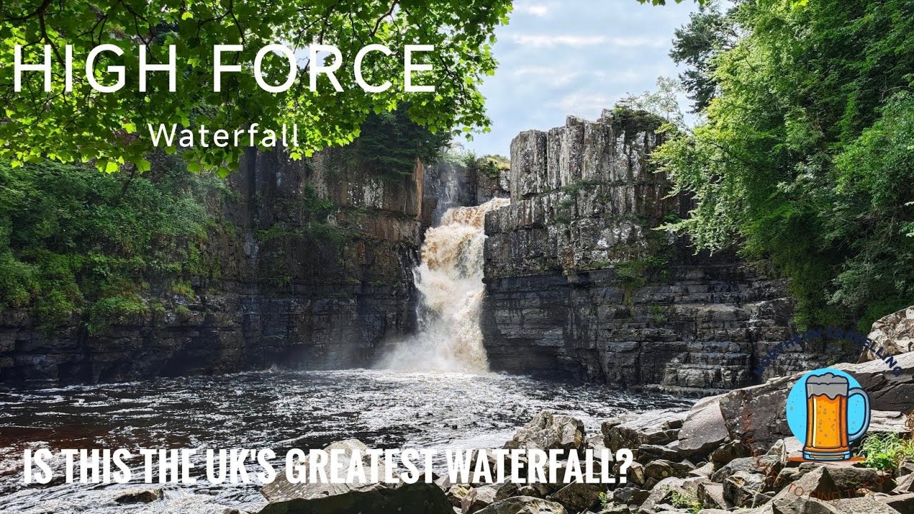 High Force waterfall UK.  Uk's Hidden Gems!