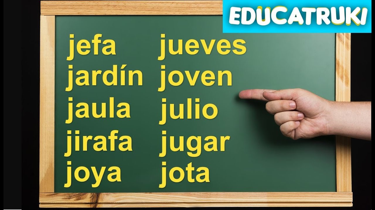 DICTADO de PALABRAS - JA JE JI JO JU | EDUCATRUKI