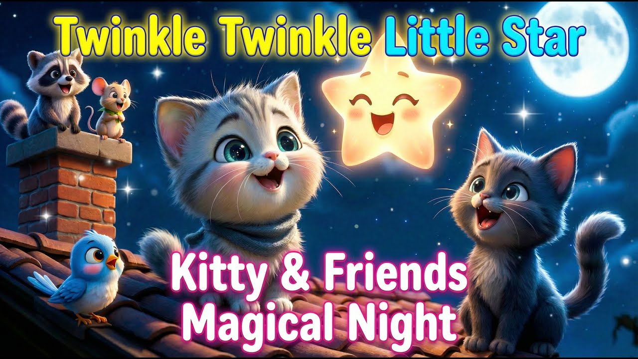 Twinkle Twinkle Little Star - Kitty & Friends - Magical Night
