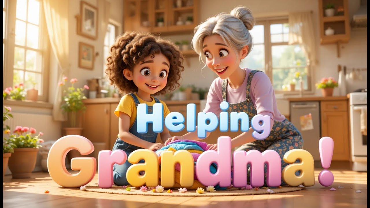 Helping Grandma | Little Helpers Song for Kids | Fun Learning & Helping Others
