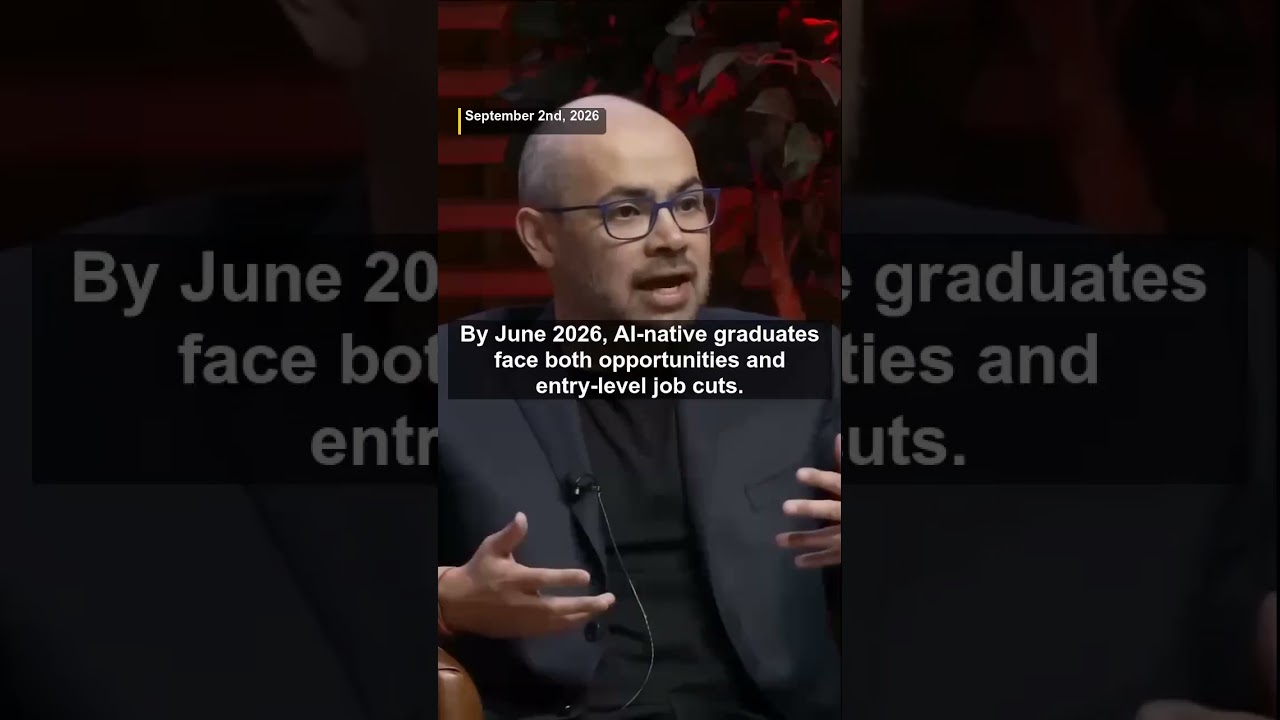 Hassabis Tells Students They&rsquo;re the First AI Natives, But the Job Data Says Otherwise