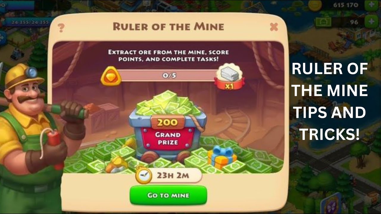 How to win Ruler of the mine? Tips and tricks to level up fast in township.  #township #games
