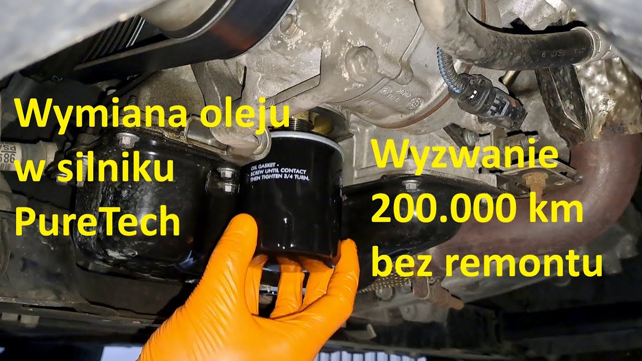 Wymiana oleju w silniku PureTech