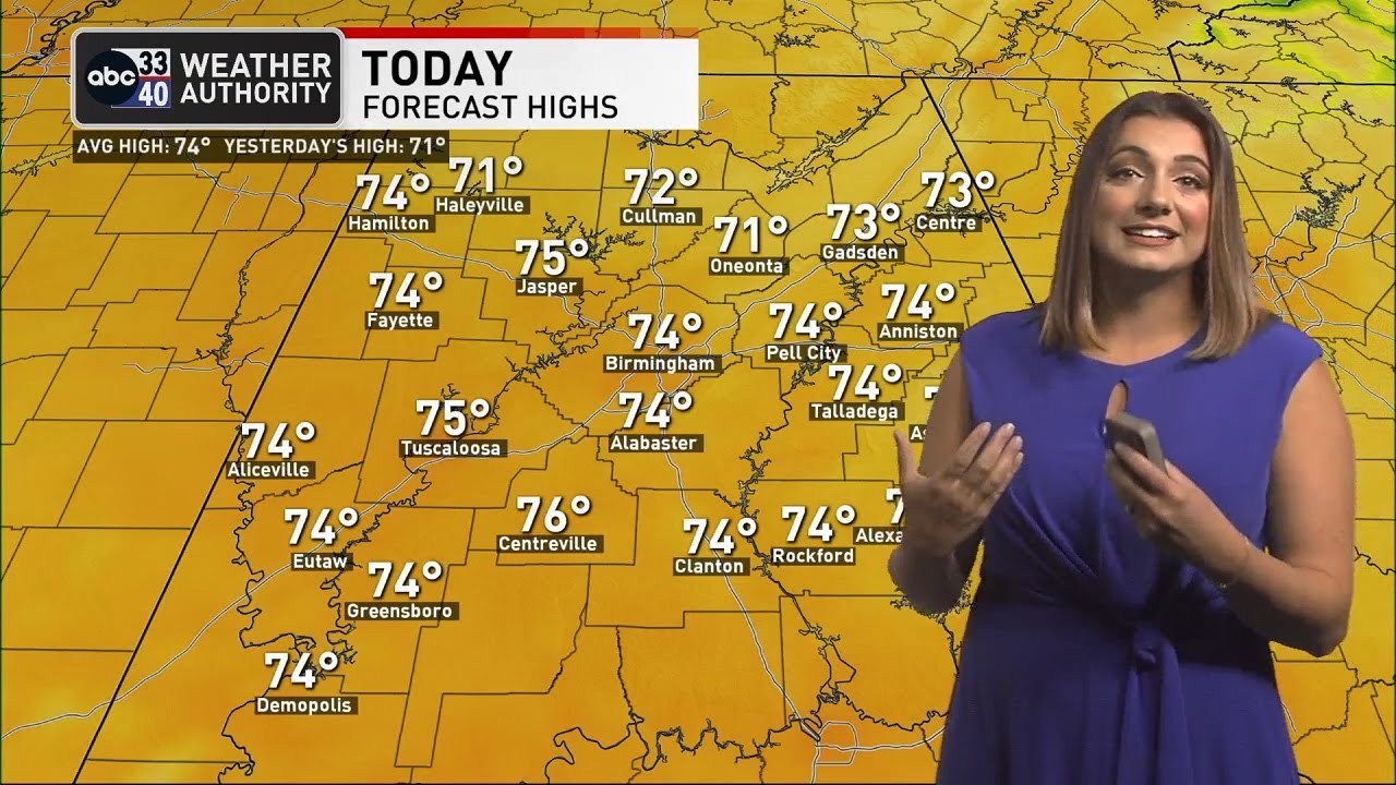 Weather Forecast for the Birmingham, Alabama area for April 11, 2023 from The Weather Authority