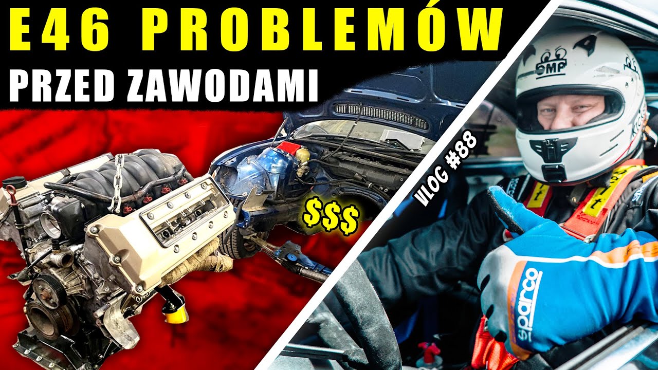 Pierwszy SERWIS, upalanie i zawody DRIFTOWOZEM... + wymiana silnika | E46 V8 | / AUTA Kickstera /