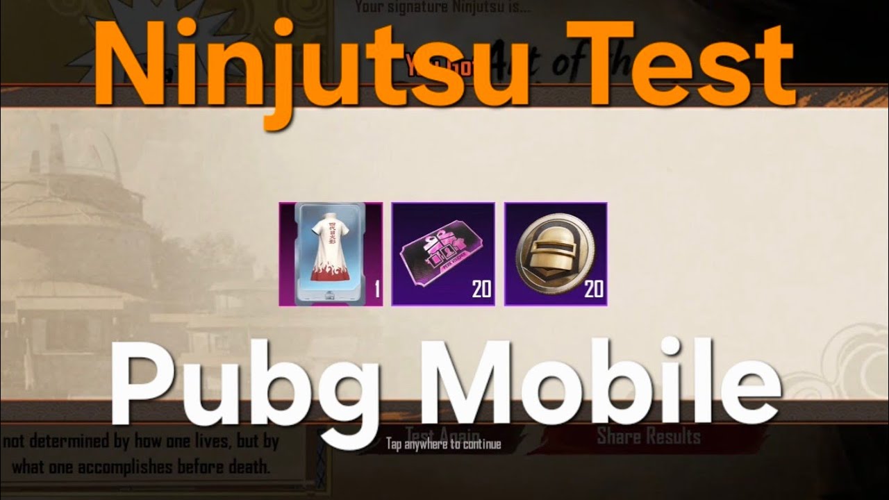 PUBG Mobile Ninjutsu Test