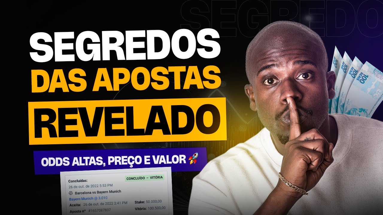 SEJA LUCRATIVO: ODDS ALTAS - O SEGREDO QUE N&Atilde;O TE CONTAM | @paixa