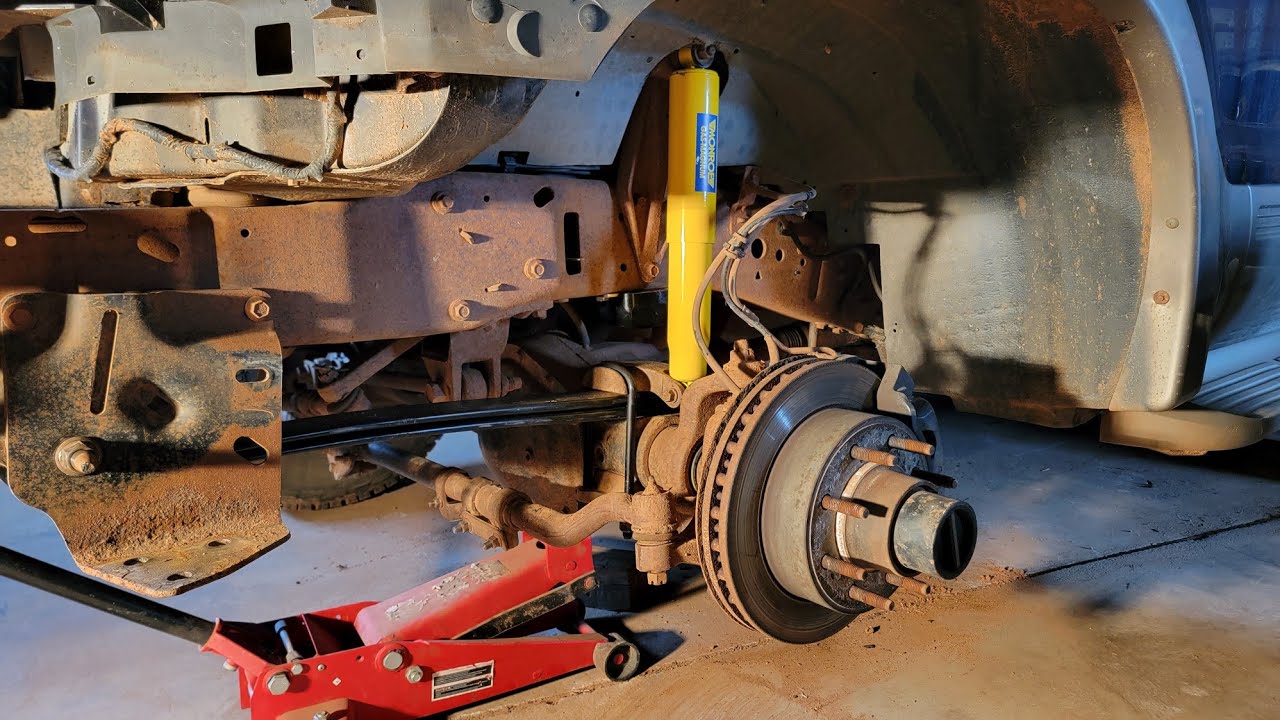 2000 Ford Excursion (4x4) Front End Rebuild, Episode II: Leaf Springs, Shock Absorbers, Bump Stops
