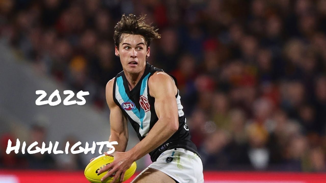 Connor Rozee Highlights of the 2025 afl season  From Half back to forward #afl #portadelaide 