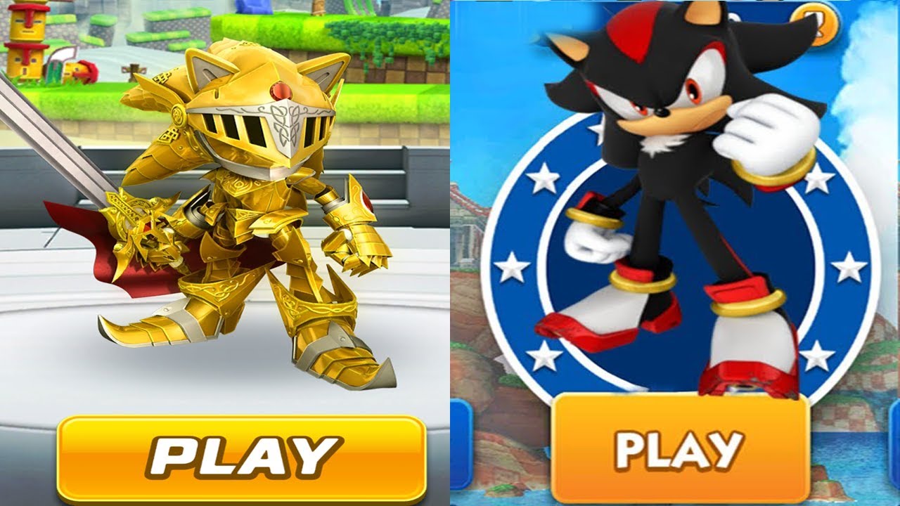 Sonic Dash - Shadow vs Excalibur Sonic vs Bongo All Bosses Eggman Zazz   Unlocked Shadow
