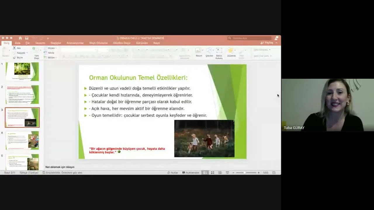 ORMAN OKULLARI SEMİNERİ