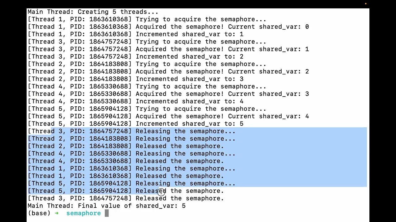C Programming Tutorial  Managing Shared Resources with Semaphores
