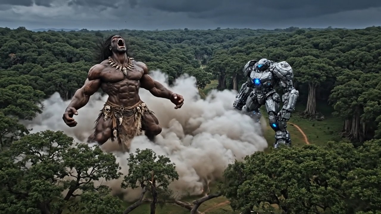 Battle of the Giant Titans | AI Sci Fi Short Film