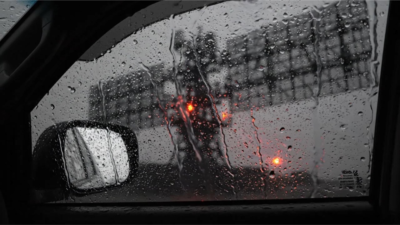 Heavy Rain on a Car Windshield   Sounds for Deep Sleep, Anxiety Relief, Focus, Calming