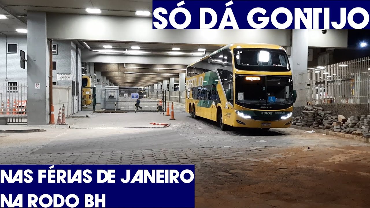 #Gontijo dando show na movimentação dos ônibus na rodoviária de BH nas férias de janeiro #4k #bus