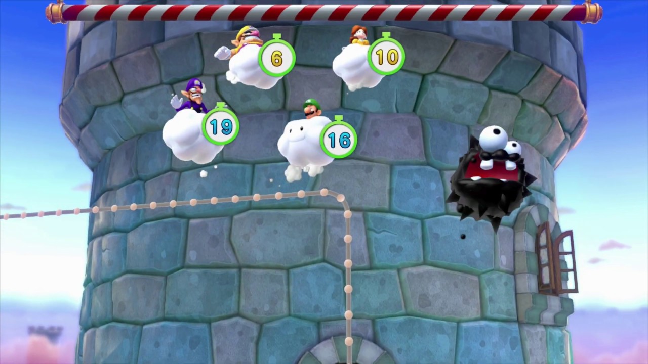 Mario Party 10 minigame: Fuzzy Fliers 60fps