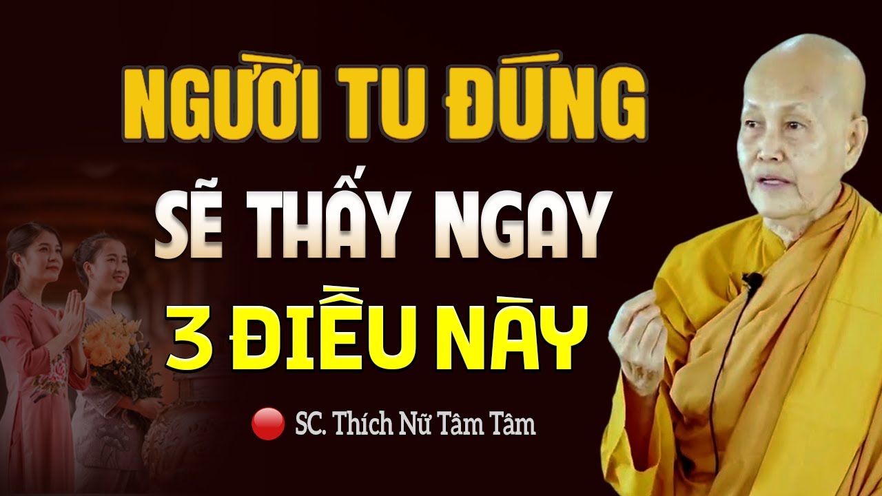 Người Tu Đúng Sẽ Xuất Hiện 3 DẤU HIỆU NÀY, Phước Báu Tăng Trưởng - SC. Thích Nữ Tâm Tâm
