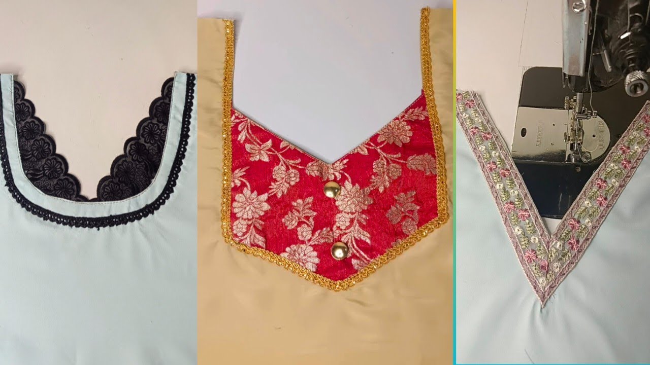 Beautiful Sempal neck design Stitching video 🌹 sewing Tips And Tricks ❤