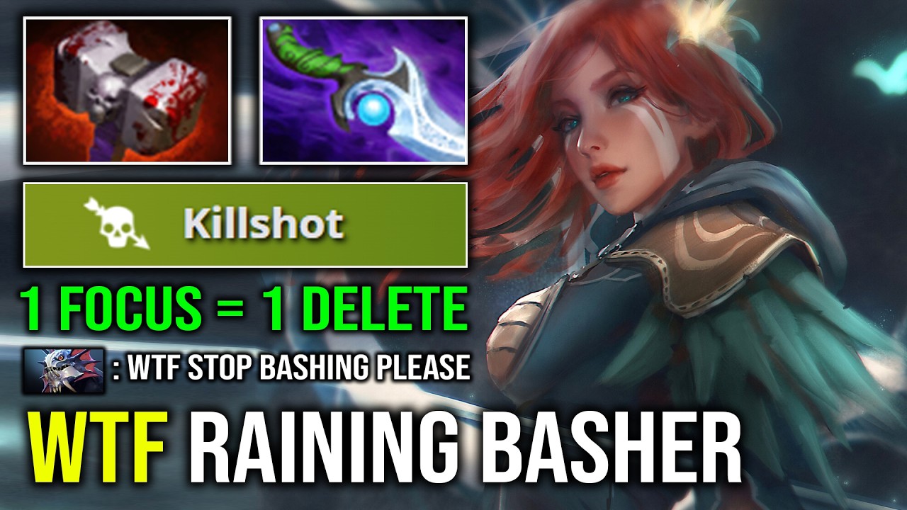 ENDLESS MINI BASH Unlimited Mana Burn Basher 1 Focus Fire = 1 Delete Solo Mid Windranger Dota 2