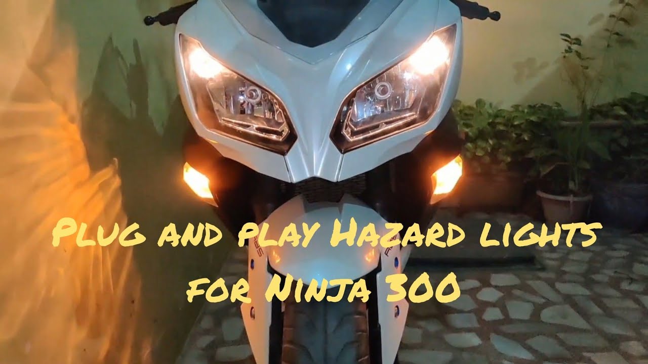 Best Plug n Play hazard lights for Ninja 300 | Novatronix | Unboxing | Implementation | Review