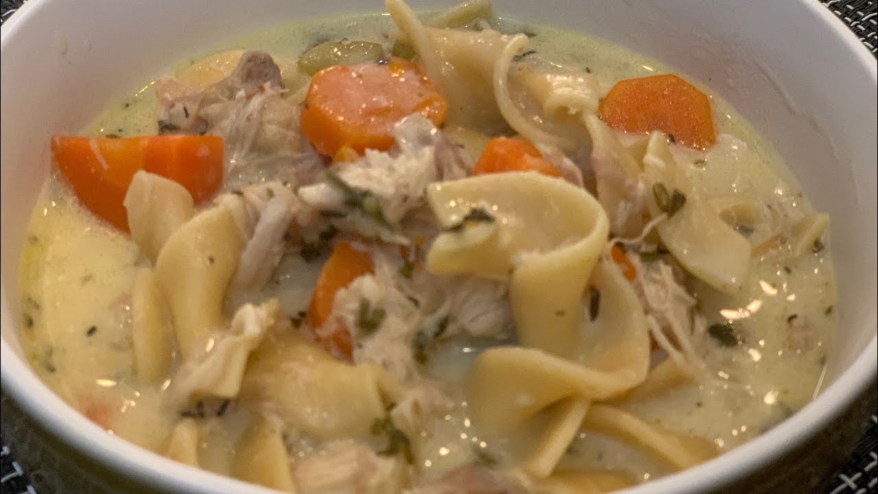 Как приготовить сливочный куриный суп с лапшой в мультиварке