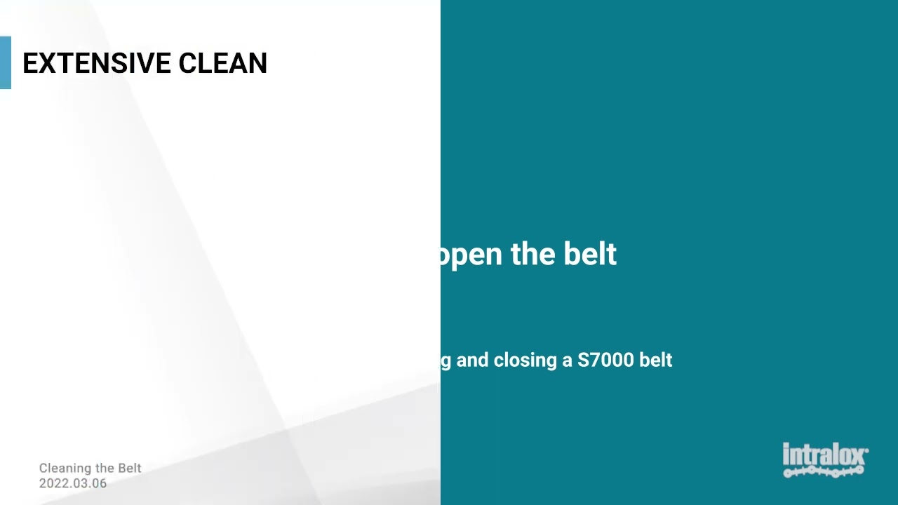 S7000 Cleaning the Conveyor (S7000 Maintenance)