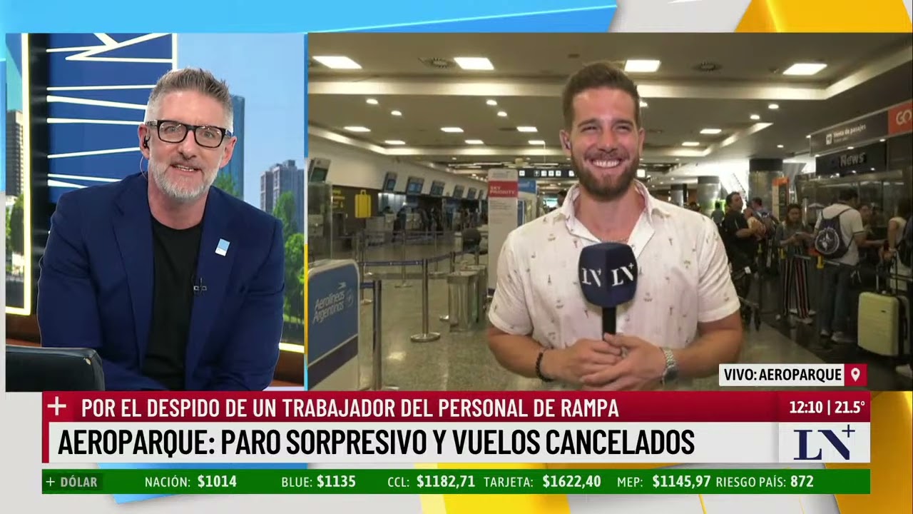 Paro parcial y asamblea en Aeroparque: por el despido de un empleado del personal de rampa