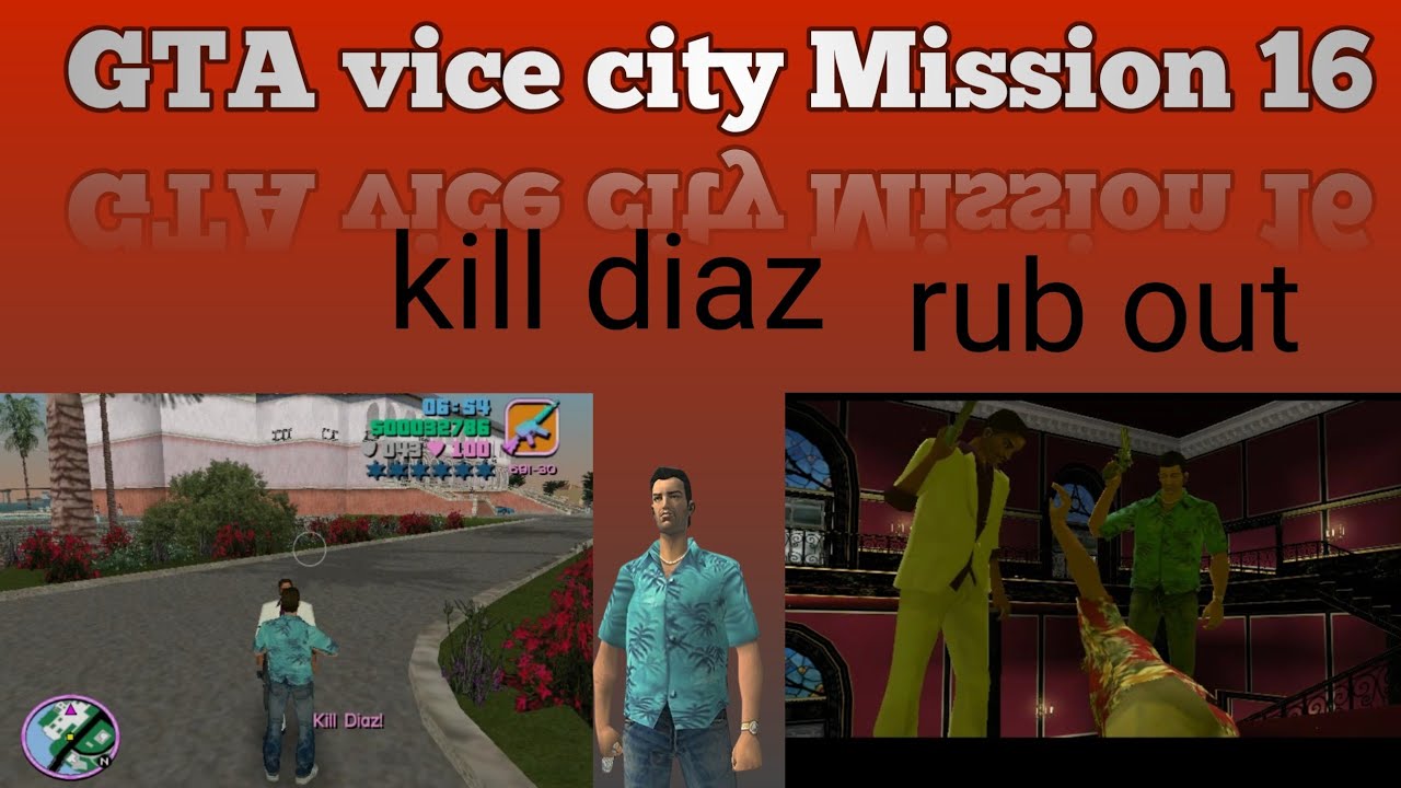 GTA Vice City Mission 16 – Rub Out | Kill Ricardo Diaz | Full Mission Gameplay