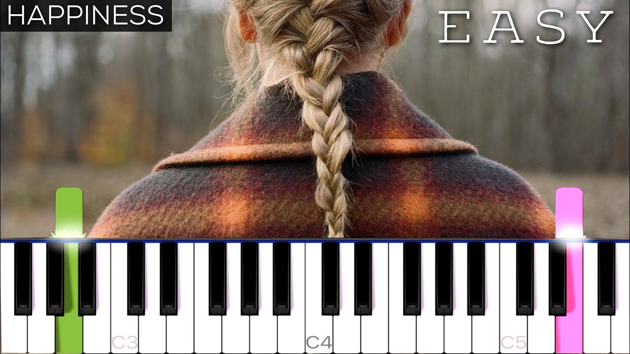Taylor Swift - happiness | EASY Piano Tutorial